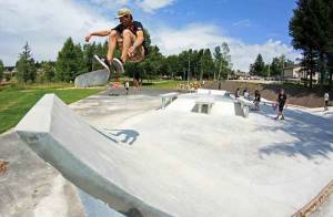 Le skate-park du Chambon a été refait en 2013.||