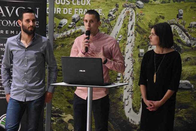 Nicolas Gacon, Maxime Alex et Anaïs Perraud sont les trois organisateurs de cette Corrida du Puy-en-Velay.||