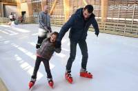 Bas-en-Basset : premières glisses sur la patinoire synthétique