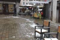 Un marché d&#039;Yssingeaux sous la neige
