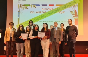Label E3D et prix de l'action éco-déléguée pour des lycéens de Jean-Monnet au Puy-en-Velay