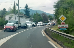 RN88 : 8 km de ralentissements entre Blavozy et Le Pertuis