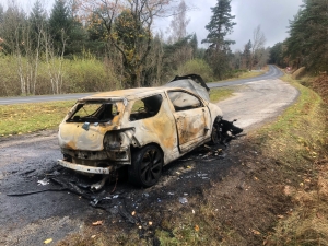 Sainte-Sigolène : une voiture prend feu sur une aire de repos