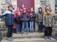Queyrières : les enfants entonnent la Marseillaise