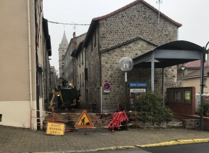 Un mois de travaux rue des Pénitents à Montfaucon
