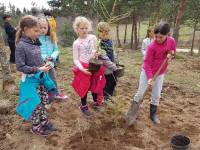 Saint-Jeures : les écoliers plantent la forêt des enfants