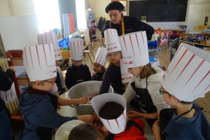 atelier préparation de la maôche par la boucherie De Jésus à l&#039;école