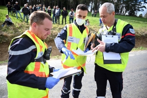 Saint-Victor-Malescours : les pompiers s&#039;entraînent sur un accident avec de nombreuses victimes (vidéo)