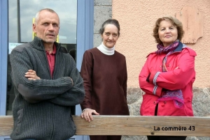 Pierre Rousset, Dominique Bard, Christiane Rousset.
