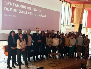 Remise des médailles du travail pour 31 agents de la CPAM de Haute-Loire
