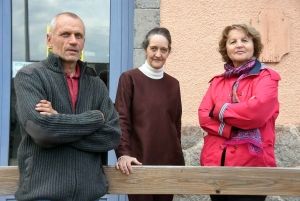 Pierre Rousset, Dominique Bard et Christiane Rousset.||