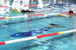 Au Puy-en-Velay, des nageurs qui ne manquent pas d&#039;air