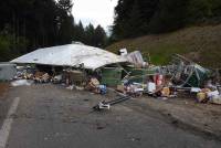 La Séauve-sur-Semène : 4 tonnes de nourriture sur la route après un accident