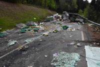 La Séauve-sur-Semène : 4 tonnes de nourriture sur la route après un accident