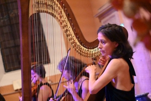 Nathalie Cornevin à la harpe