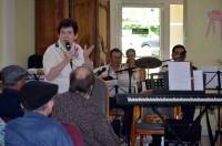 Le Chambon-sur-Lignon : des percussionnistes à la maison de retraite