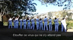 Coronavirus : avec la reprise de &quot;Résiste&quot;, les soignants de Sainte-Marie créent le buzz (vidéo)