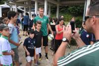Robert Beric et les Verts étaient venus en 2017 au Chambon||