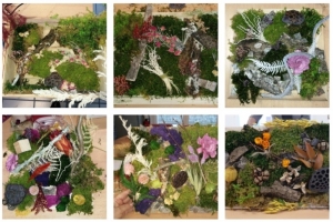 Tence : des tableaux végétalisés réalisés lors d&#039;un cours d&#039;art floral