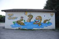 Bas-en-Basset : une oeuvre en graff à la piscine municipale