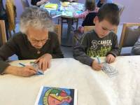 Saint-Maurice-de-Lignon : des échanges entre générations autour de la peinture