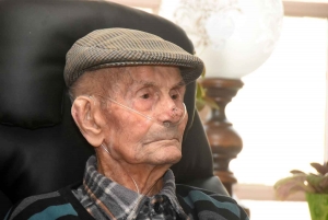 Saint-Agrève  : Maurice Eyraud, premier centenaire homme à l&#039;hôpital de Moze