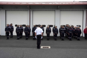 Montfaucon-en-Velay : le nouveau chef installé et des promotions chez les pompiers