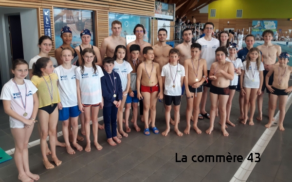 Avenir médaillés avec benjamins et juniors Crédit DR|Avenir avec Lucas Barry nageur Nationale 1 Crédit DR|Maîtres à Saint-Chamond Crédit DR||