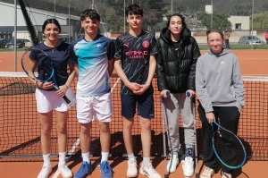 UNSS tennis : direction les championnats de France pour les collégiens de Notre-Dame-de-la-Faye à Aurec