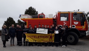 500 euros pour le Téléthon grâce aux jeunes sapeurs pompiers de Monistrol