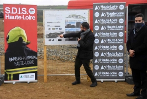 Monistrol-sur-Loire : la première pierre du centre de secours symboliquement posée