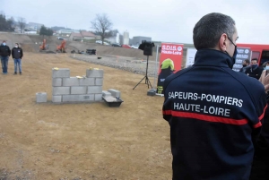Monistrol-sur-Loire : la première pierre du centre de secours symboliquement posée