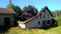 Le Chambon-sur-Lignon : une maison détruite par un incendie