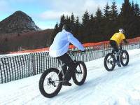 Une course de vélo sur neige au Mont Gerbier de Jonc les 17 et 18 février