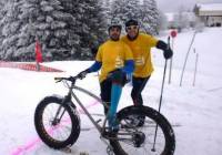 Une course de vélo sur neige au Mont Gerbier de Jonc les 17 et 18 février