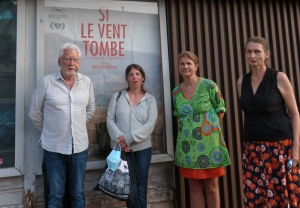Alain Deleage, Emmanuelle Pagano, scénariste écrivaine, Blandine Berta et Anne-Marie Bacha, bénévoles à Cinema Scoop||