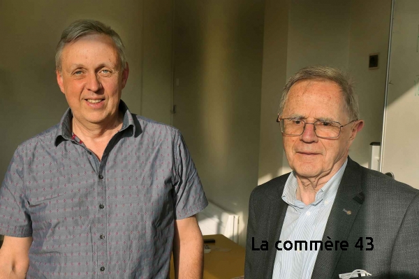 Didier Perre et Christian de Seauve lors de l&#039;assemblée aux Archives. Crédit Bernard Galland||