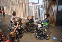 Lantriac : des écoliers testent des disciplines paralympiques