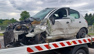 Saint-Romain-Lachalm : un spectaculaire accident sur la RD23