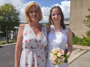 La mariée avec sa maman Jenny Terrat