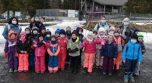 Lantriac : les écoliers profitent des joies de la neige dans le Mézenc
