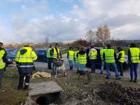 Gilets jaunes : 150 manifestants au rond-point à Saint-Just-Malmont