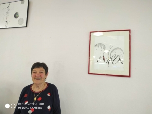 Monistrol-sur-Loire : Odile Lymousin expose sa calligraphie contemporaine à l&#039;Ehpad