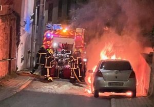 Monistrol-sur-Loire : deux incendies suspects de voitures jeudi soir dans le centre-ville