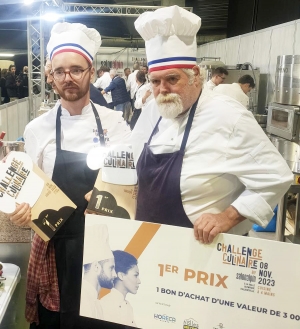 Elian Bes et Mike Rich remportent le concours culinaire du Salon Alpin