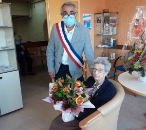 Germaine Lalleman fête ses 100 ans à Blavozy