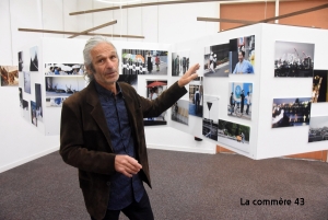 Jacques Mansuy lors de sa précédente exposition à la médiathèque||||