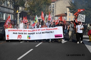Salaires et retraite : une nouvelle manifestation jeudi au Puy-en-Velay