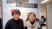 Suzanne Romand (Secours populaire) et Viviane Garde (Secours catholique)