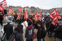 Les organisations syndicales étaient satisfaites de la mobilisation. Photo Lucien Soyère